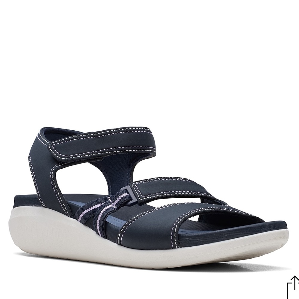 😍 Clarks Women's Glide Hi Shore Wedge Sandal